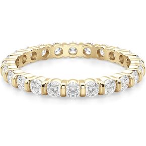 2 MM Round Cut Full Eternity Moissanite Wedding Band for Women Engagement Bridal Ring Silver Solid White/Yellow/Rose Gold Vintage Matching Stackable Anniversary Bands Gifts in Kuwait