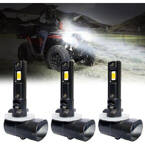 4010253 LED for 2017-2022 2023 2024 Polaris Sportsman 450 570 850 1000 XP Headlights Pre-angled 886 Bulbs, ATV Pod and Bumper Triple Lights Combo, Powerful 6000K White Offroad Headlamp, 3 Pack in Kuwait