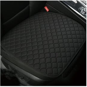 Universal Flax Car Seat Cover Protector Linen Front Rear Back Cushion Protect Pad Mat Backrest for Auto Interior (Color : 1 Rear Black) in Saudi Arabia