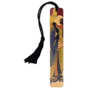 Mount Fuji Japanese Art by Hokusai, Wooden Bookmark - Also Available with Personalization - Made in USA in Saudi Arabia