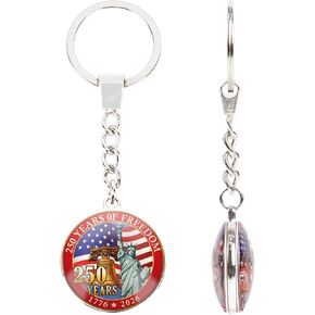 Thrist الولايات المتحدة سلسلة المفاتيح الذكرى السنوية - البضائع الذكرى الأمريكية‌ البحرية الهدايا التذكارية لعيد الوطني يوم الاستقلال باتريوت الملحقات القابلة للجمع للنساء الأمريكيين الرجال in Kuwait