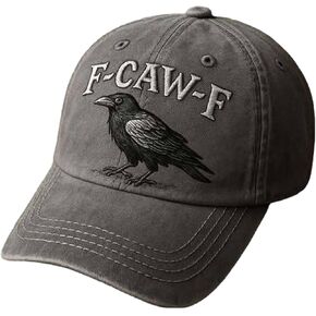 Crow Hat, Adjustable Vintage Black Bird Baseball Cap, Soft Washed Baseball Caps for Men and Women in Saudi Arabia