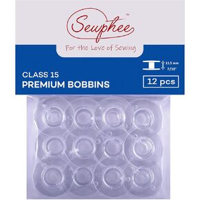 بكرات Sewphee الشفافة لآلة الخياطة - بكرات الفئة 15، مجموعة بكرات بلاستيكية فاخرة مع فتحة أمان - تناسب ماكينات الخياطة Brother (25 قطعة) in Kuwait