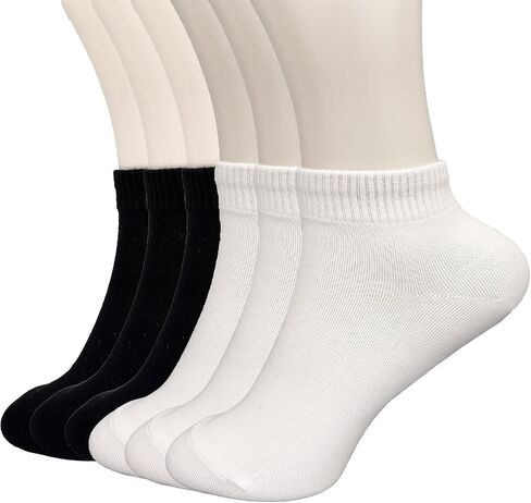 Socks Men Ankle 6 Pairs Cotton Quarter Premium Trendy Comfort Breathable Socks Made in Korea Size 5-9 in Saudi Arabia