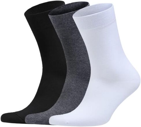 Men's Business Socks Mid-Calf Breathable Lightweight Moisture-Wicking for Wedding Office Casual in Saudi Arabia