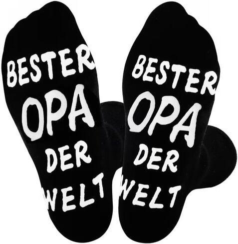 1 Pair Novelty Socks for Men 43-46, Non-Slip, Family-Themed Gift for Birthday, Father's Day, Playful Sock Design in Saudi Arabia