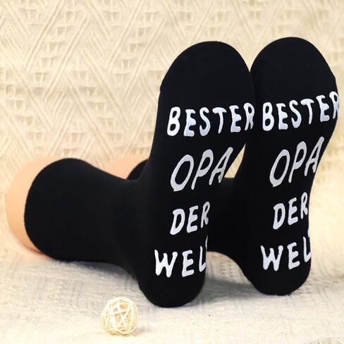 1 Pair Novelty Socks for Men 43-46, Non-Slip, Family-Themed Gift for Birthday, Father's Day, Playful Sock Design in Saudi Arabia