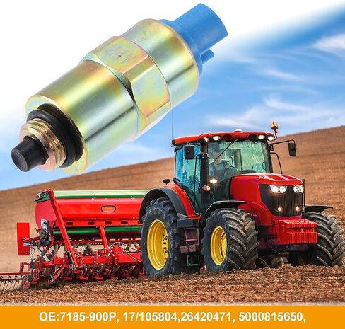 X AUTOHAUX 1 قطعة قطع الوقود اغلاق صمام الملف اللولبي 24 فولت 7185-900P 17/105804 ل بيركنز in Saudi Arabia