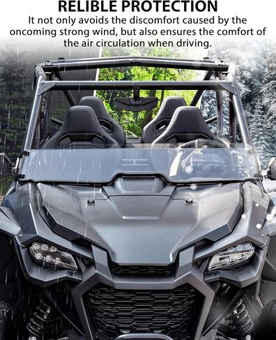 SAUTVS Clear Front Half Windshield for Honda Talon 1000, Lightly Dustproof Durable PC Half Windscreen for Honda Talon 1000R 1000X 1000X-4 2019-2025 Accessories in Saudi Arabia