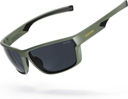 DEAFRAIN Polarized Sports Sunglasses for Men Women, Ideal for Running Fishing Driving Unbreakable Frame with UV Protection in Saudi Arabia