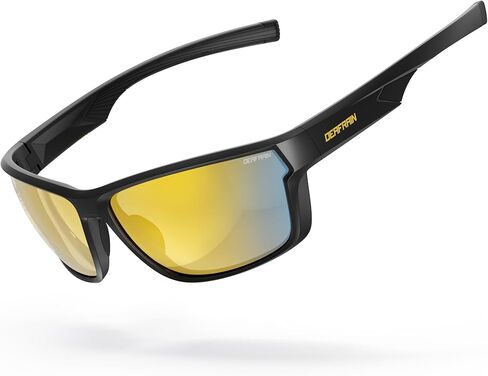 DEAFRAIN Polarized Sports Sunglasses for Men Women, Ideal for Running Fishing Driving Unbreakable Frame with UV Protection in Saudi Arabia