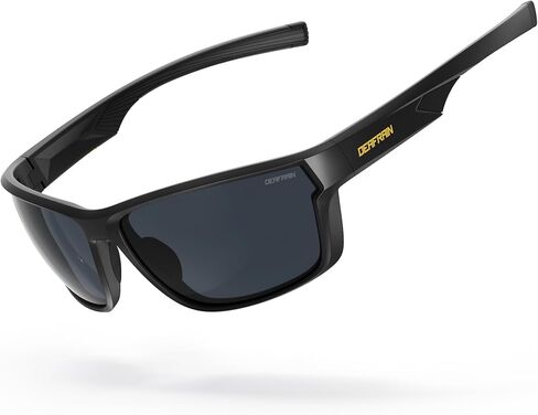 DEAFRAIN Polarized Sports Sunglasses for Men Women, Ideal for Running Fishing Driving Unbreakable Frame with UV Protection in Saudi Arabia