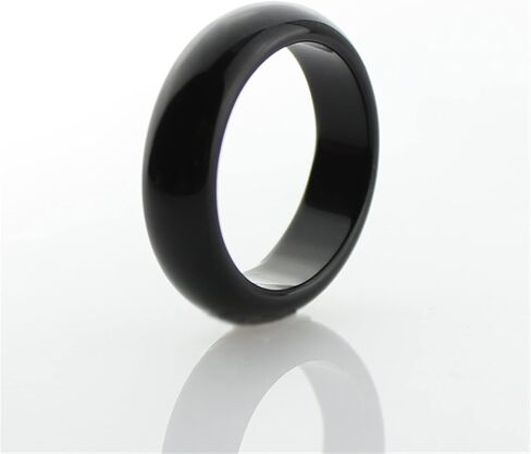 العقيق الطبيعي خاتم اليشم الأسود للرجال أو النساء زوجين عاشق اليشم خواتم خاتم الذيل (حجم الخاتم: 9) in Kuwait