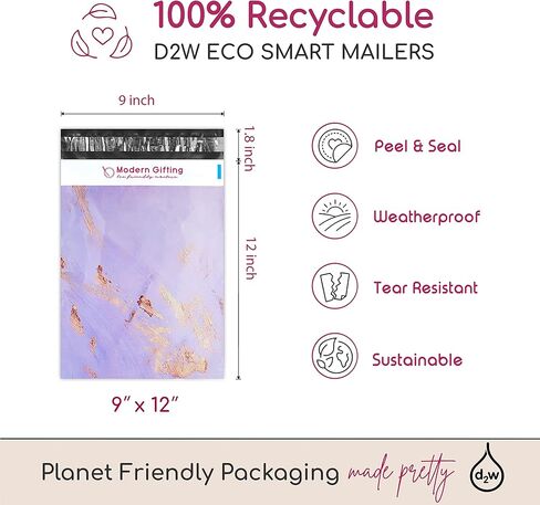 Eco Friendly Sustainable Poly Mailers, Multiple Sizes Variety 75 Pack (25 Each: 6x9, 9x12, 12x15) Different Assorted Sized Shipping Bags, Trendy Chic Boutique Envelopes (Acrylic Paint) in Saudi Arabia