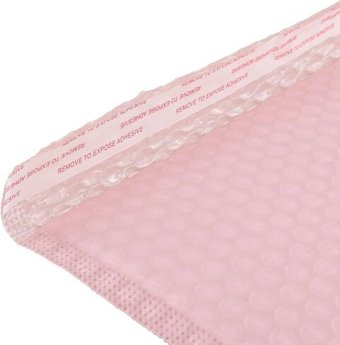 HOZEON 10 x 12 Inch Bubble Mailers 50 Pack - Waterproof Self Seal Padded Envelopes, Light Pink Shipping Bags for Books Clothes, Small Business Packaging in Saudi Arabia
