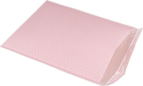 HOZEON 10 x 12 Inch Bubble Mailers 50 Pack - Waterproof Self Seal Padded Envelopes, Light Pink Shipping Bags for Books Clothes, Small Business Packaging in Saudi Arabia