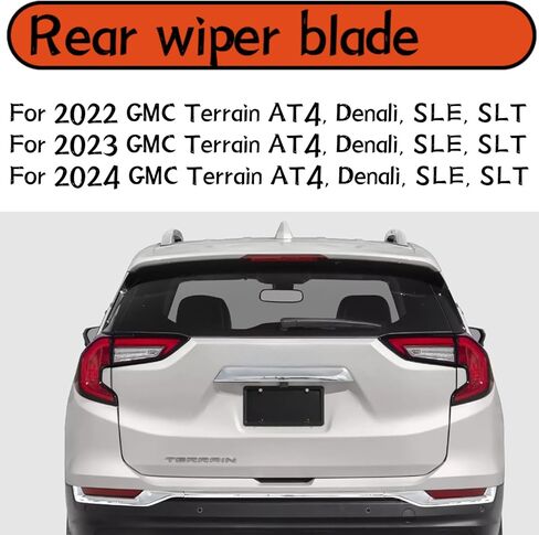 Rear wiper blade For GMC Terrain 2022 2023 2024 SLE SLT AT4 Denali Rear back windshield wiper blade in Saudi Arabia
