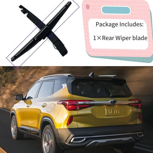 Rear Wiper Blade for Kia Seltos 2021-2024 2023 2022 2021 2020| Exact Fit EX LX Nightfall Edition S SX SX Turbo X-Line 1.6L 2.0L Models | OEM Replacement Rear Back Windshield Wiper Blade in Saudi Arabia