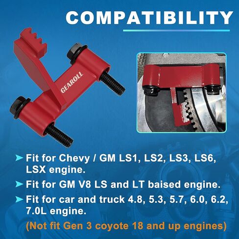 LS Flywheel Locking Tool, Flywheel Holding Tool Kit Compatible with Engine Chevy LS1, LS2, LS3, LS6,LSX, Flexplate Locking Holder Tool in Kuwait
