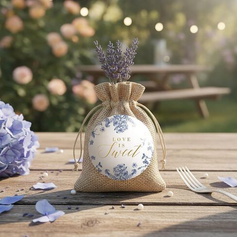 Mobiusea Creation Vintage Blue Floral Bridal Stickers | 60pcs Bride to Be & Love is Sweet Bachelorette Stickers for Bridal Shower, Engagement Party Favors, Envelope Seals & Bachelorette Decor in Saudi Arabia