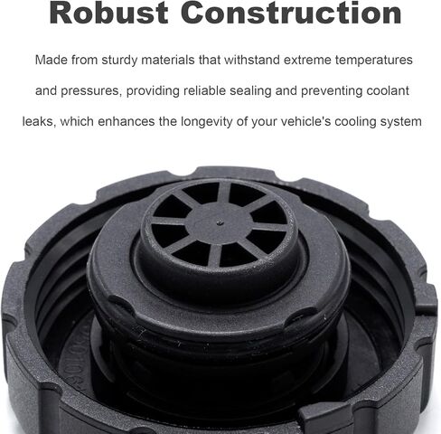 2Pcs 2105010615 Black Radiator Coolant Reservoir Expansion Tank Cap, Replacement for Mercedes-Benz AMG GT C CL CLA CLK CLS E G GL and More, Replaces 2105010515 in Saudi Arabia