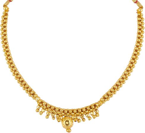 BodhaGold Plated Traditional Indan Thushi Style Necklace Jewelry For Women &(SJ_2684) in Saudi Arabia