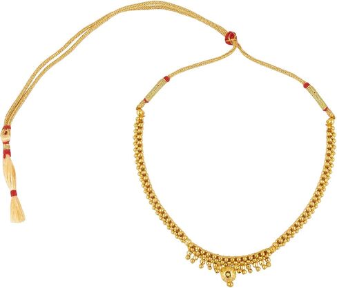 BodhaGold Plated Traditional Indan Thushi Style Necklace Jewelry For Women &(SJ_2684) in Saudi Arabia