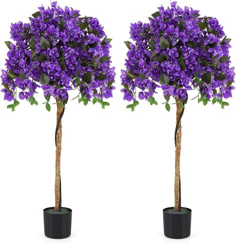 Goplus 53 "شجرة الجهنمية الاصطناعية، شجرة زهرة الحرير فو في وعاء مع 576 زهرة، 288 ورقة، نبات طويل القامة وهمية، نباتات اصطناعية للداخلية في الهواء الطلق غرفة نوم ديكور غرفة المعيشة in Saudi Arabia