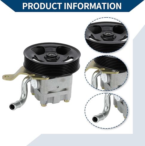 No.491101CB0B Power Steering Pump with Pulley for Infiniti FX35 Base 3.5L V6 2009-2012 Power Assist Pump Consistent Aluminum Alloy 1 Pc Silver Tone in Saudi Arabia