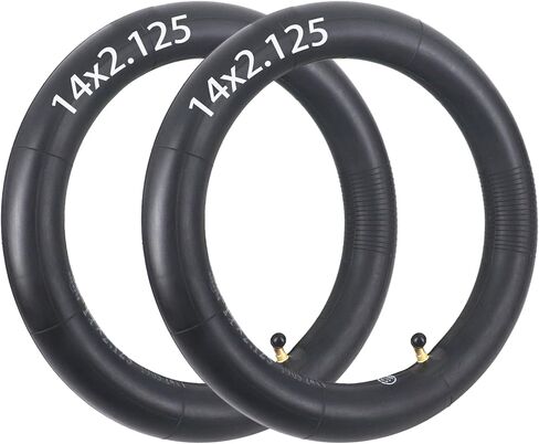 2 Pcs 14x2.125 Replacement Bike Inner Tubes with Angled Valve Stem Compatible with Electric Scooters, E-Bike Tire Tube and More in Saudi Arabia