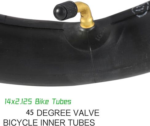 2 Pcs 14x2.125 Replacement Bike Inner Tubes with Angled Valve Stem Compatible with Electric Scooters, E-Bike Tire Tube and More in Saudi Arabia