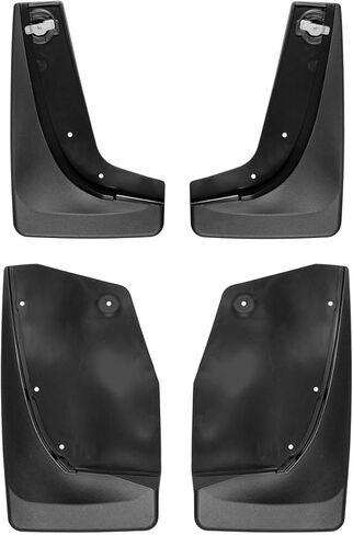 WeatherTech Custom No Drill Splash Guard MudFlaps for Buick Enclave, Front & Rear Set (110087-120087), Black in Saudi Arabia