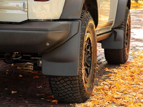 WeatherTech Custom No Drill Splash Guard MudFlaps for Buick Enclave, Front & Rear Set (110087-120087), Black in Saudi Arabia