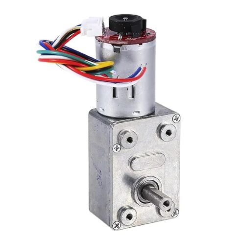 JGY370 DC Gear Reduction Motor with Encoder, Adjustable Speed Micro Deceleration Motor, Self Locking, Precise Speed Control (12V 18RPM) in Saudi Arabia