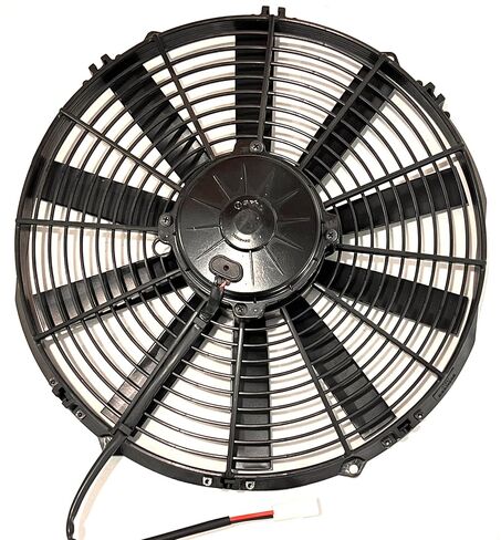 SPAL Fan - 30102104 13" Puller Straight Blades 12 Volt High-Performance Long Life 1331 cfm VA13-AP70/LL-35A 12V IP68 Waterproof Brushed Fan for Cooling Radiators, Hot Rods, Oil Coolers etc. in Saudi Arabia