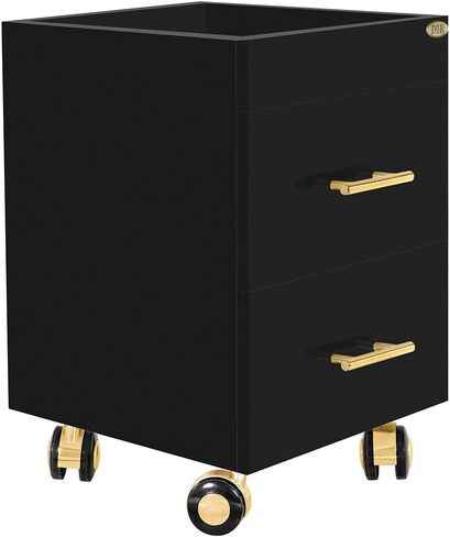 عربة ترولي من DIR لمنتجعات الأظافر والمانيكير والباديكير - كان، أسود in Kuwait