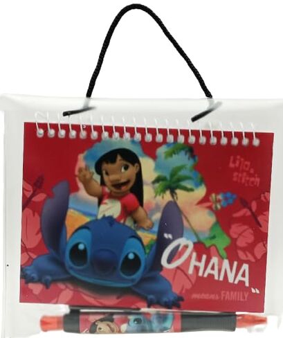 Disney Lilo And Stitch Autograph With Retractable Pen - Notepad - Ohana in Saudi Arabia