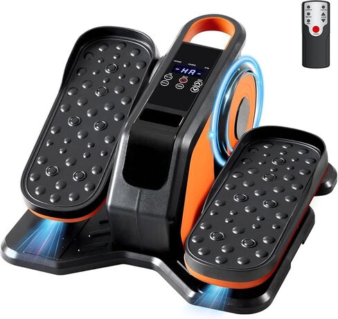 NEWBULIG آلة بيضاوية الشكل تحت المكتب، جهاز تمرين الساق البيضاوي كما يظهر على التلفزيون مع جهاز التحكم عن بعد، 12 سرعة قابلة للتعديل، للأمام والخلف، مدرب ساق بيضاوي صغير للمنزل والمكتب in Kuwait