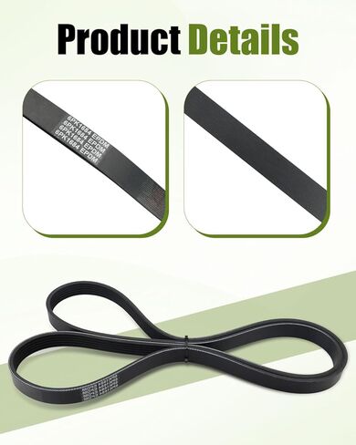 حزام سير السربنتين للمحرك 1060663 مناسب لسيارات جيب دودج بويك شيفروليه كرايسلر بونتياك مناسب لشاحن جراند شيروكي دورانجو تشالنجر ريجال إمبالا مونتي، 66.33 بوصة in Kuwait