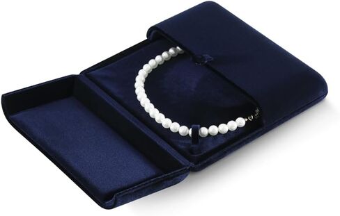 Wedding Ring Box Earring Necklace Bracelet Storage Box Proposal Engagement Gift Box Jewelry Organizer Display Box (gray, Medium Necklace Box) in Kuwait