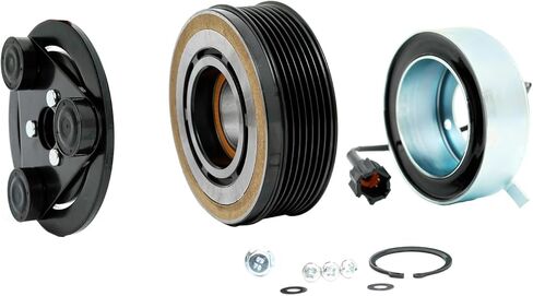 FKG AC Compressor Clutch Assembly Repair Kit Fit for 2004-2013 Infiniti QX56 (5.6L V8 Only), 2005-2015 Nissan Armada (5.6L V8 Only), 2004-2015 Nissan Titan (5.6L V8 Only) in Saudi Arabia