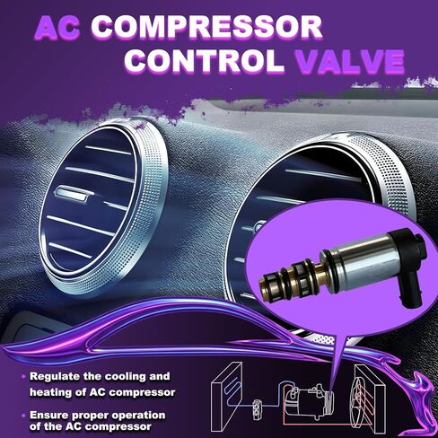 A/C Compressor Control Valve for HONDA CR-V 2017-2020 1.5T,Civic 1.5L 2.0L,7248322 7282247(For 6CVC140E Compressor) AD-22382N-CV for Chevrolet Colorado for GMC Canyon 3.6L 2017-2022 in Saudi Arabia