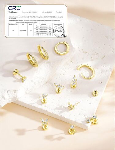 M MOOHAM Flat Back Stud Earrings Stacks for Women Hypoallergenic 14K Gold Plated Surgical Steel Cartilage Helix Butterfly Earring Set for Sensitive Ears Tragus Piercing Jewelry Gifts in Saudi Arabia