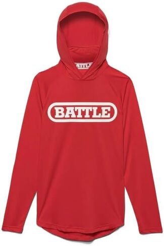 Battle Sports Light Action Face Mask Workout Hoodie - Raglan Cut Sleeveless Hoodie for Adults & Youth in Saudi Arabia