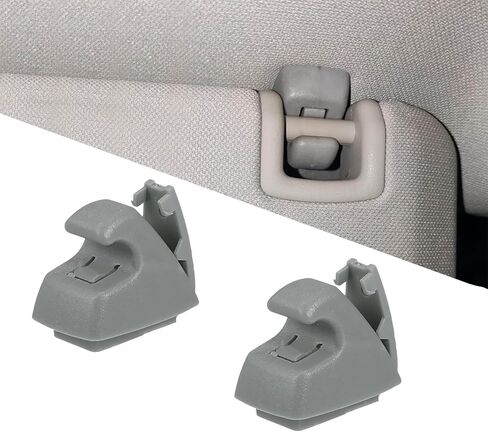 HABNVUON 2PCS Sun Visor Support Clips, Car Sun Visor Clip Retainer, Inner Visor Clips for Cars, Car Visor Accessories Replaces OEM 15882854 95994975 95994976, Compatible with Buick Chevy Cruze (Beige) in Saudi Arabia