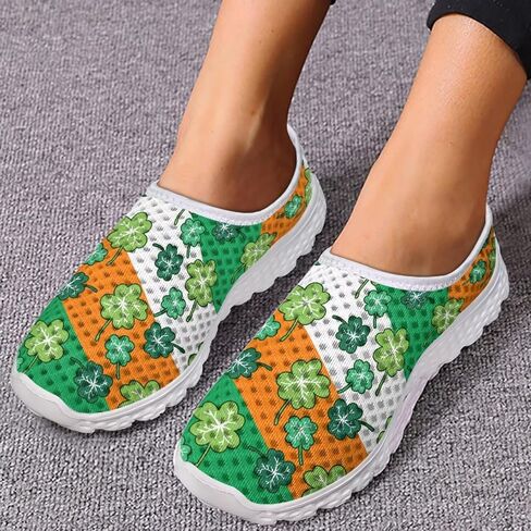 Walking Shoes for Women Slip-on Running Shoes Breathable Mesh Sneakers Womens Causal Flat Loafers,Size 35-43 EU in Saudi Arabia