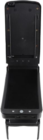 Universal Adjustable Car Center Console Armrest Box with USB Interface Black Armrest Storage Box for Most Vehicles in Saudi Arabia