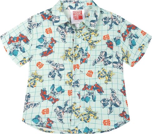 Transformers Hawaiian Button Down Shirt Toddler to Big Kid Sizes (4T - 14-16) in Saudi Arabia