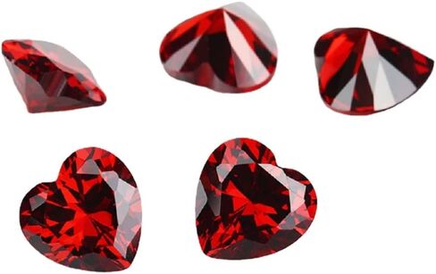 شكل قلب العقيق اللون زركون الأحجار الكريمة الاصطناعية AAAAA فضفاض تشيكوسلوفاكيا حجر لخاتم القرط سوار قلادة المعلقات صنع المجوهرات in Kuwait