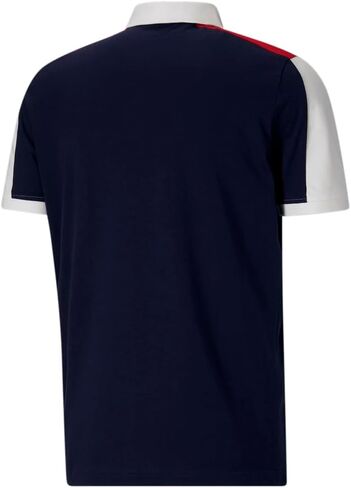PUMA Mens Essentials Block Short Sleeve Shirt Casual Casual - Blue, White in Saudi Arabia